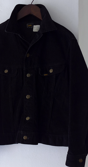 1970s Vintage Lee Riders Corduroy Jacket Black ヴィンテージLee