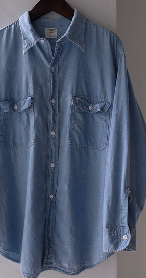 1960～70s Vintage BIG MAC Cotton Chambray Shirt ヴィンテージビッグ