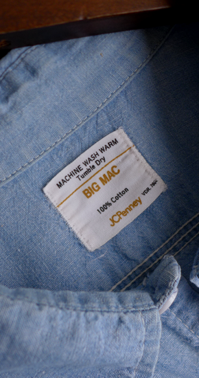 1960~70s Vintage BIG MAC Cotton Chambray Shirt ヴィンテージ 1960~70s Vintage BIG MAC Cotton Chambray Shirt ヴィンテージ