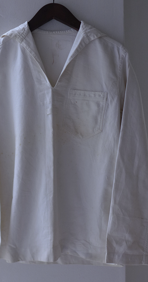 1940s Vintage U.S.NAVY Sailer Shirt White ヴィンテージミリタリー
