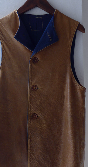 1940s Vintage British Army Jerkin Leather Vest ヴィンテージ 1940s Vintage British Army Jerkin Leather Vest ヴィンテージ