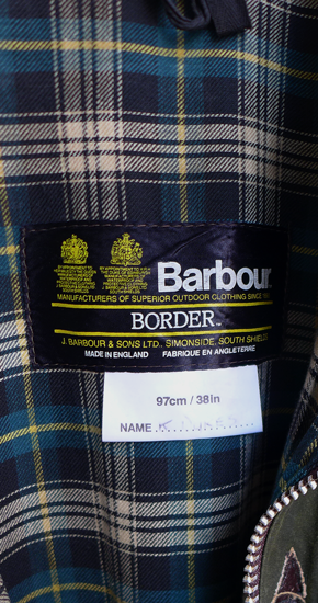 1980s Vintage Barbour Border Oiled Jacket 2Warrant ヴィンテージ 