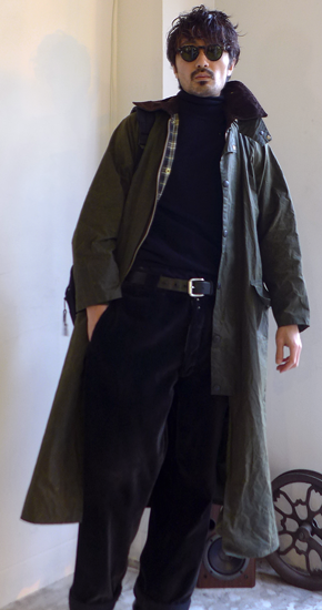 1980s Vintage Barbour Burghley Oiled Coat ヴィンテージバブアー