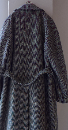 1970s Vintage Aquascutum Belted Tweed Coat ヴィンテージ