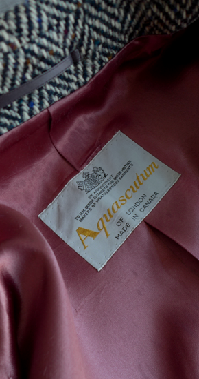 1970s Vintage Aquascutum Belted Tweed Coat ヴィンテージ 1970s Vintage Aquascutum Belted Tweed Coat ヴィンテージ
