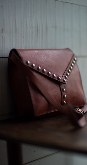 1970s Vintage French Yves Saint Laurent Y- Studs Shoulder 1970s Vintage French Yves Saint Laurent Y- Studs Shoulder