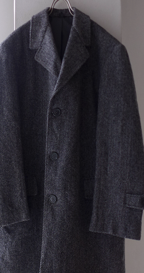 1960s Vintage Italy Wool Tweed Coat ヴィンテージイタリア製ツイードコート - ANNE-TRE