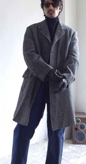 1960s Vintage Italy Wool Tweed Coat ヴィンテージイタリア製
