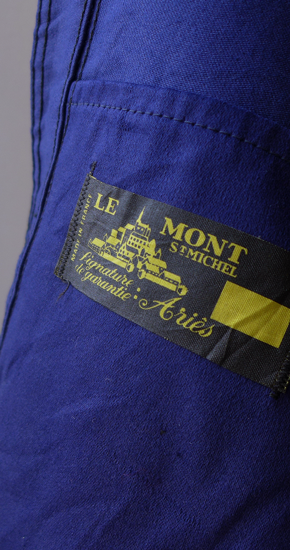 1960s Vintage French Work Moleskin Jacket Le Mont St.Michel ...
