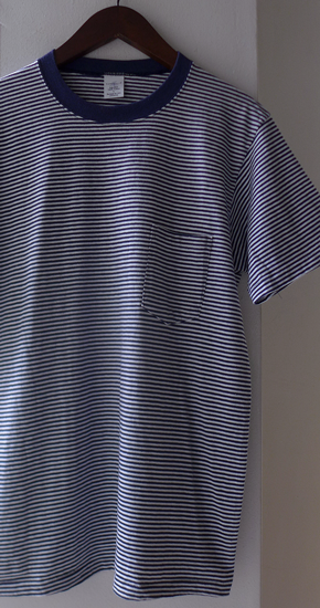 希少 TOWNCRAFT タウンクラフト ボーダー ポケT ポケット Tシャツ 1980~90s Vintage Town Craft Cotton Border Pocket T-Shirt