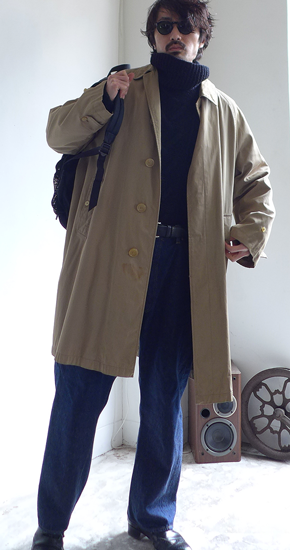 1960~70s Vintage Burberrys Cotton Balmacaan Coat 1960~70s Vintage Burberrys Cotton Balmacaan Coat
