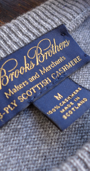 Brooks Brothers Cashmere Sweater Scotland スコットランド製