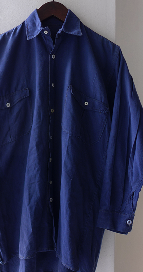 1950s Vintage French Cotton Work Shirt ヴィンテージフレンチワーク ...