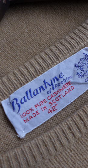 1970s Vintage Ballantyne Cashmere Sweater ヴィンテージ 