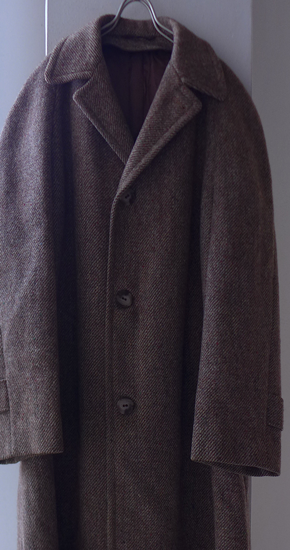 1960s Vintage Harris Tweed Balmacaan Coat ヴィンテージハリス 