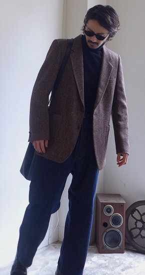 1980s Vintage Yves Saint Laurent Tweed Jacket France フランス製ヴィンテージイヴ