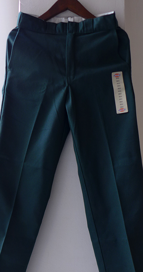 1990s Vintage Dickies 874 T/C Chino Pant Green Dead Stock 