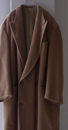 1980～90s Vintage Giorgio Armani Wool Alpaca Double Breasted Coat