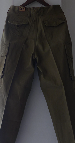 1950s Vintage French Army M-47 Trousers Dead Stock 1950s Vintage French Army M-47 Trousers Dead Stock