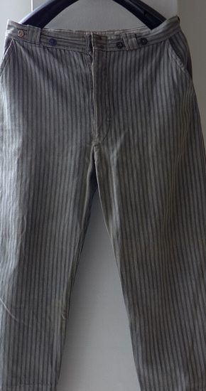 1930s Vintage French Stripe Work Trousers ヴィンテージフレンチ ...