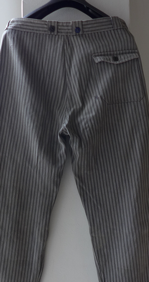 1930s Vintage French Stripe Work Trousers ヴィンテージフレンチストライプワークトラウザーズ -  ANNE-TRE