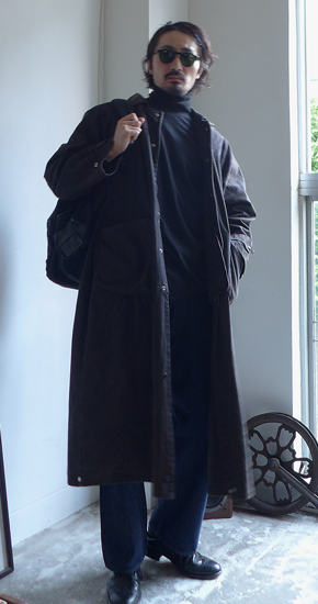 1980s Vintage Cotton Canvas Riding Coat Black ヴィンテージ 1980s Vintage Cotton Canvas Riding Coat Black ヴィンテージ