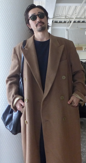 1980～90s Vintage Giorgio Armani Wool Alpaca Double Breasted Coat