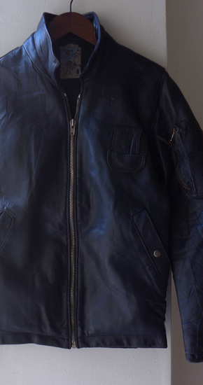 1970s Vintage French Military Leather Pilot Jacket ヴィンテージフランスレザーパイロットジャケット  - ANNE-TRE