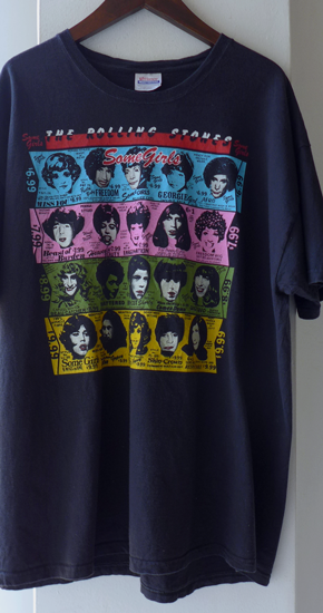 Vintage Rolling Stones Rock T-Shirt Andy Warhol ローリング