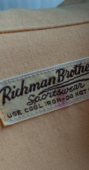 50´sビンテージ古着！Richman BROTHERS シャドーチェックシャツ 割引