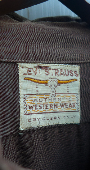 1940s Vintage LEVI'S Long Horn Western Shirt ヴィンテージ