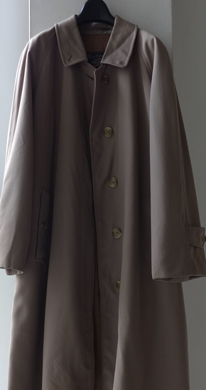 1980s Vintage Burberrys Wool Gabardine Balmacaan Coat England ヴィンテージ英国製 バーバリーウールギャバコート - ANNE-TRE