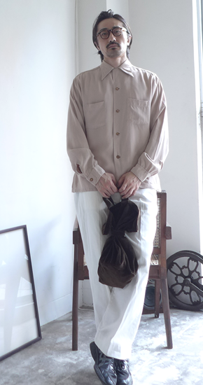 1950s Vintage Brent Rayon Open Collar Shirt ヴィンテージブレント 