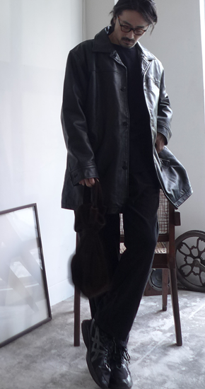 1990s Vintage GAP Leather Car Coat ヴィンテージギャップ 1990s Vintage GAP Leather Car Coat ヴィンテージギャップ