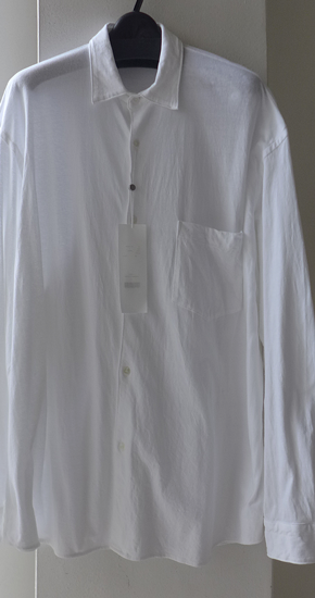 COMOLIコットンジャージコモリシャツ3/White/23SS - ANNE-TRE