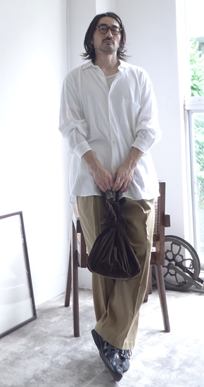 COMOLIコットンジャージコモリシャツ3/White/23SS - ANNE-TRE