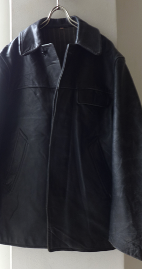 1970s Vintage French Leather Car Coat ヴィンテージフランス 1970s Vintage French Leather Car Coat ヴィンテージフランス