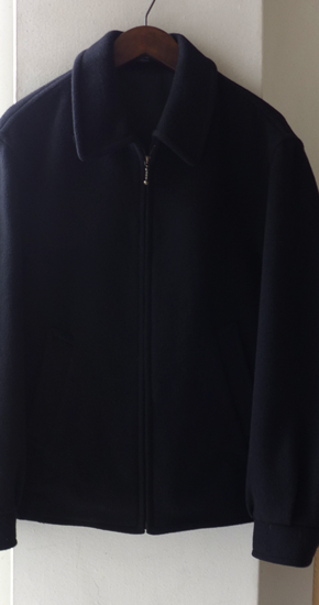 1980~90s Vintage Wool Cashmere Zip Blouson Black 1980~90s Vintage Wool Cashmere Zip Blouson Black