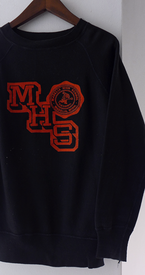 50s college vintage sweat カレッジスウェットこちら黒色でしょうか