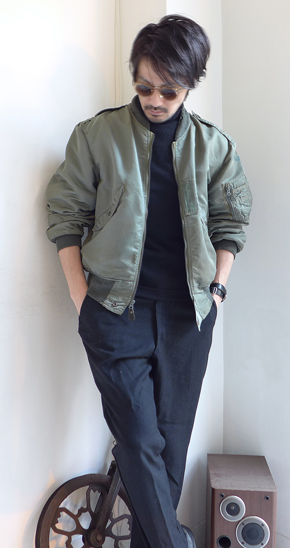 1950s Vintage L-2B Flight Jacket MIL-J-7448A BLUE ANCHOR 1950s Vintage L-2B Flight Jacket MIL-J-7448A BLUE ANCHOR