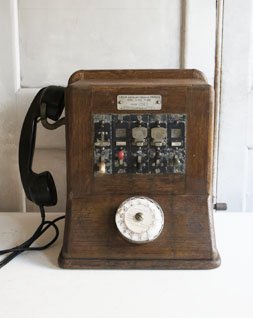 アンティーク 木製電話機 french telephone