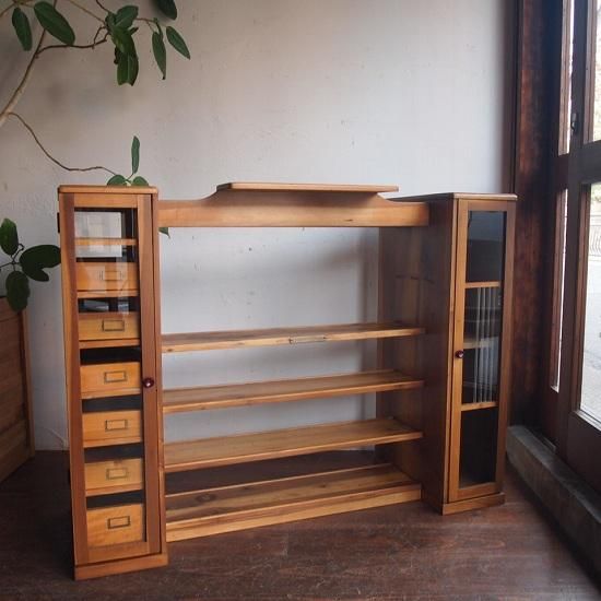 ガラスキャビネット（両面） - 古家具・古道具 アンティーク家具 kubu