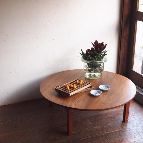 ちゃぶ台　古道具　アンティーク　3/24まで 丸ちゃぶ台 - 古家具・古道具 アンティーク家具 kubu（クブ）