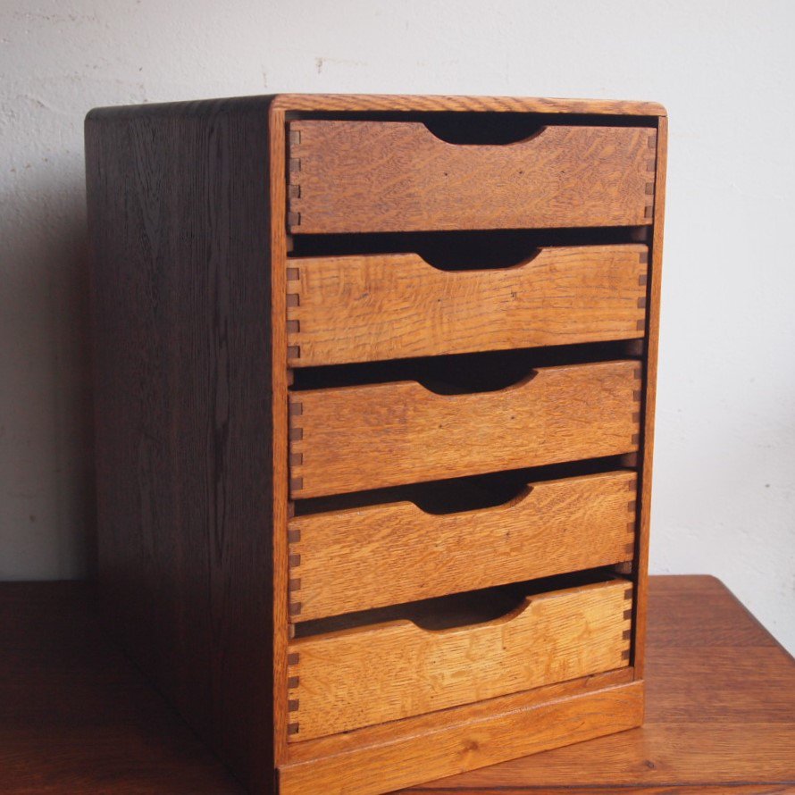 引き出し箱（両引き・５杯） - 古家具・古道具 アンティーク家具 kubu 