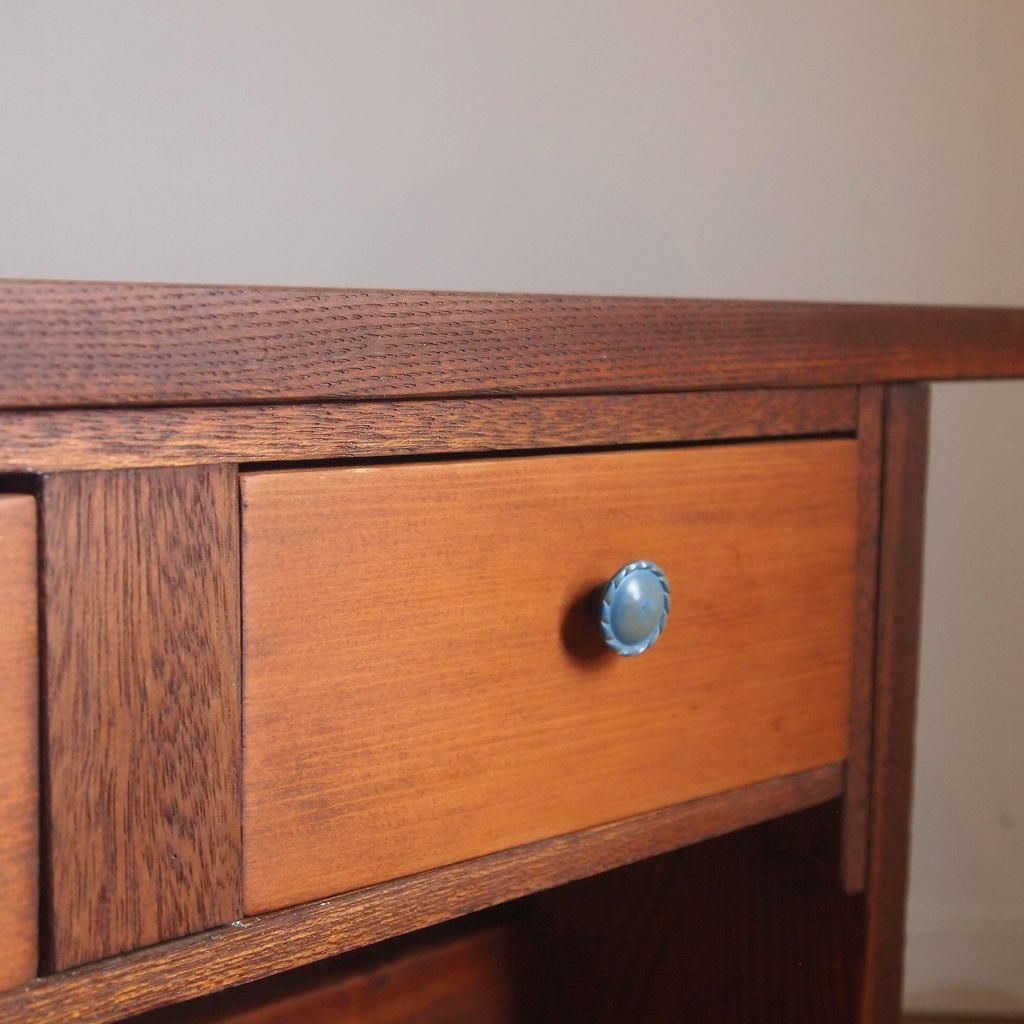 アンティーク レトロ 古家具 引き出し付き小机 昭和レトロ 小引き出し 文机 | アンティーク家具と喫茶