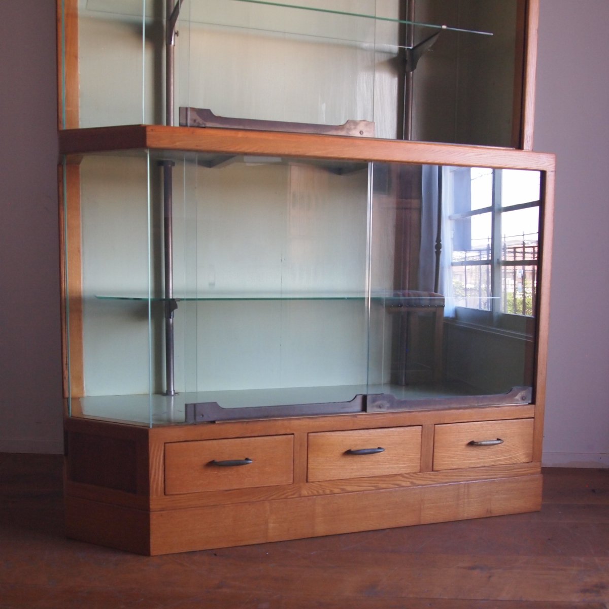 ガラスキャビネット/食器棚 - 古家具・古道具 アンティーク家具 kubu 