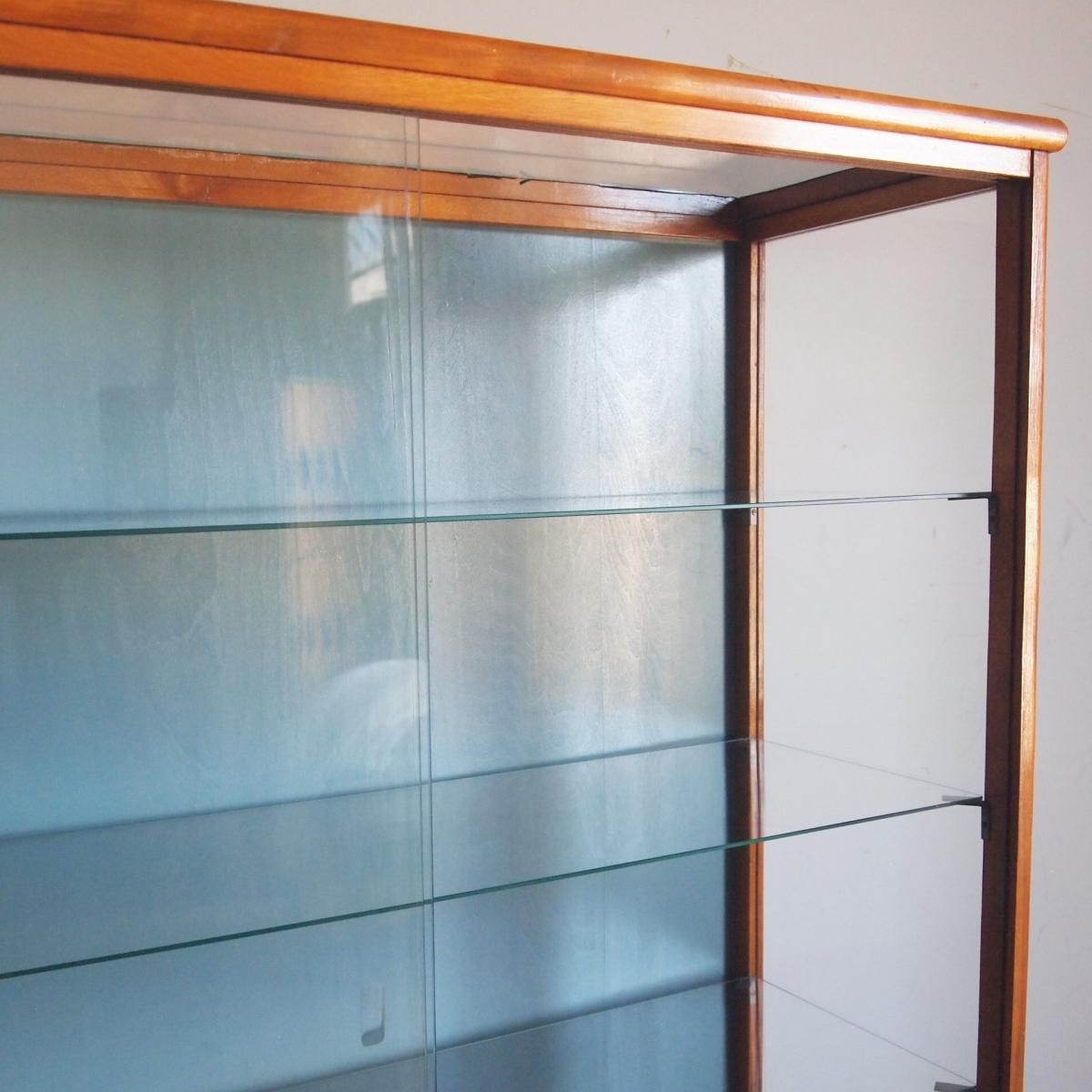 ガラスケース　ミニガラスキャビネット　古家具　古道具 ガラスケース / ガラスキャビネット - 古家具・古道具