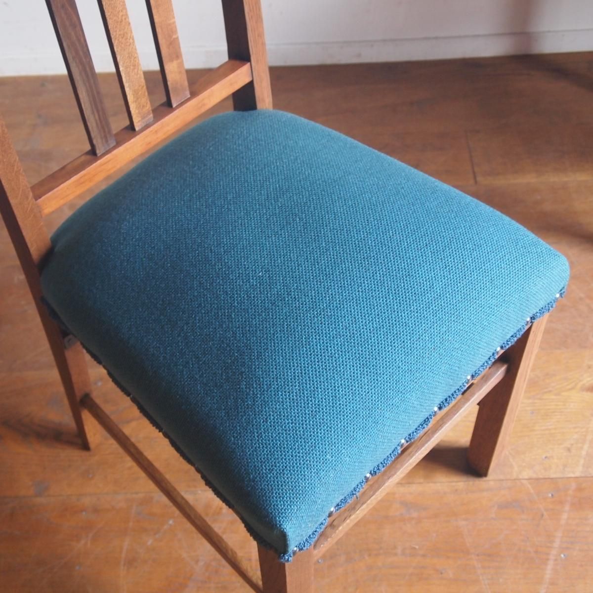 ダイニングチェア/ターコイズﾌﾞﾙｰ - 古家具・古道具 アンティーク家具