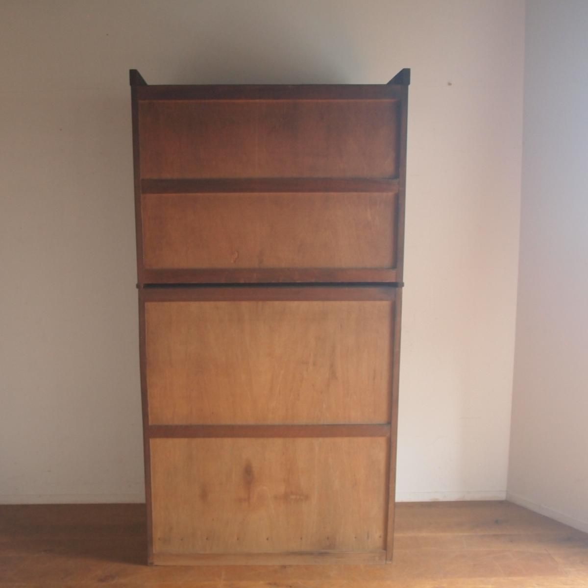 収納棚　食器棚　棚　水屋　木製　古道具　古家具　ビンテージ　アンティーク 食器棚/水屋 - 古家具・古道具 アンティーク家具 kubu（クブ）