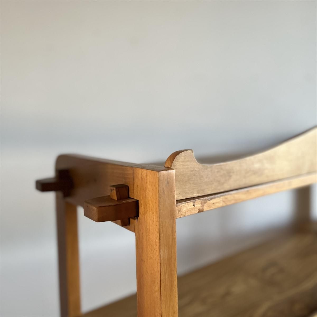 木製くさび形　本棚 4段 チップさん 木製くさび形 本棚 4段 チップさん 木製くさび形 本棚 4段